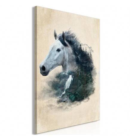 61,90 €Quadro cavallo grigio - varie misure - ARREDALACASA
