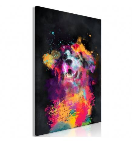 61,90 € Canvas Print - Dog's Joy (1 Part) Vertical