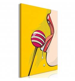 61,90 € Canvas Print - Sweet Lollipop (1 Part) Vertical