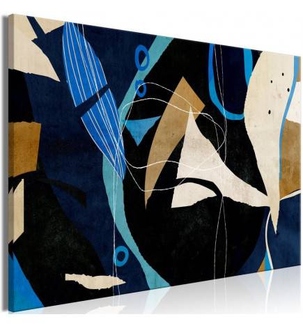 Canvas Print - Configuration of Abstraction (1 Part) Wide