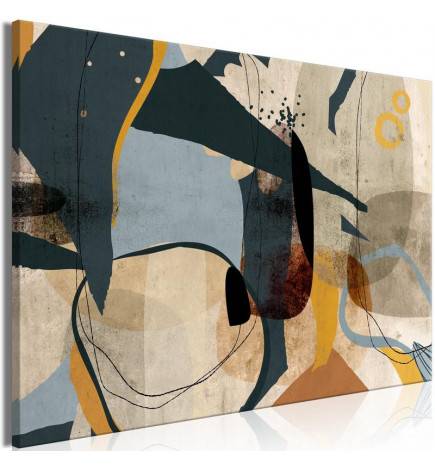 61,90 € Canvas Print - Abstract Conglomerate (1 Part) Wide