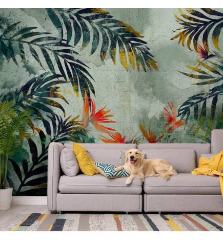 Self-adhesive Wallpaper - Jungle Flowers
