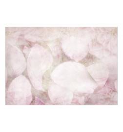 Fotomurale adesivo astratto con delle foglie rosa - Arredalacasa