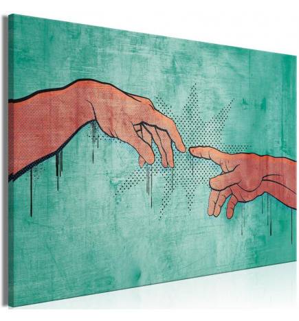 70,90 € Canvas Print - Electrifying Touch (1 Part) Wide