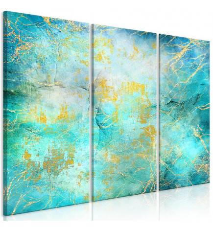 70,90 € Canvas Print - Emerald Ocean (3 Parts)