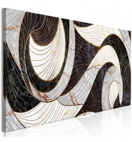 61,90 € Abstraktā glezna ar melnbaltiem viļņiem - Arredalacasa