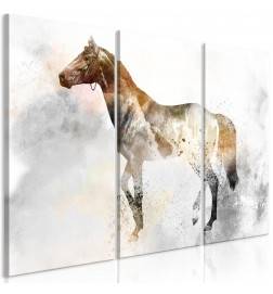70,90 €Quadro cavallo marrone cm. 90x60 e cm. 120x80 Arredalacasa