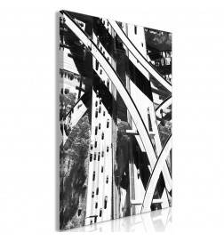 61,90 € Canvas Print - City Geometry (1 Part) Vertical