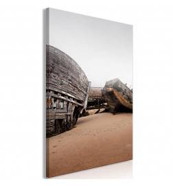 61,90 € Canvas Print - Abandoned Cutters (1 Part) Vertical