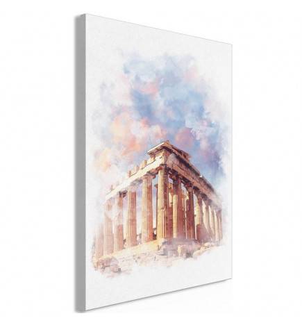 61,90 € Canvas Print - Painted Parthenon (1 Part) Vertical