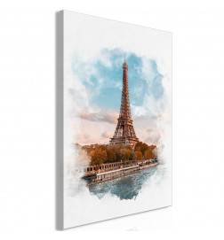 61,90 € Canvas Print - Paris View (1 Part) Vertical