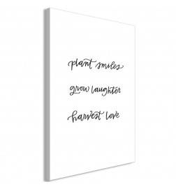 Canvas Print - Joy and Love (1 Part) Vertical