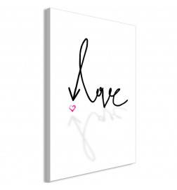 61,90 € Canvas Print - This is Love (1 Part) Vertical