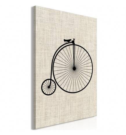 61,90 € Canvas Print - Vintage Bicycle (1 Part) Vertical