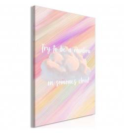 61,90 € Canvas Print - Try to Be a Rainbow (1 Part) Vertical