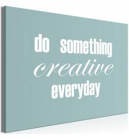 70,90 € Canvas Print - Do Something Creative Everyday (1 Part) Wide
