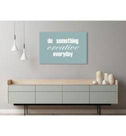 Canvas Print - Do Something Creative Everyday (1 Part) Wide
