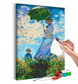 52,00 € DIY canvas painting - Claude Monet: Woman with a Parasol