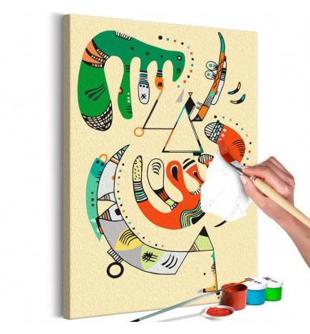 52,00 € Malen nach Zahlen - Vasily Kandinsky: Vert et rouge
