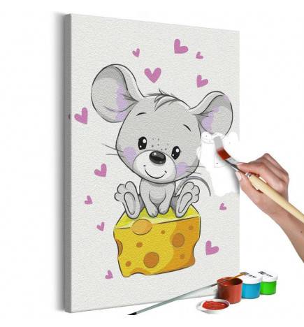 Quadro pintado por você - Mouse in Love