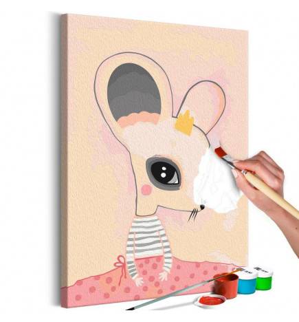 Cuadro para colorear - Ashamed Mouse