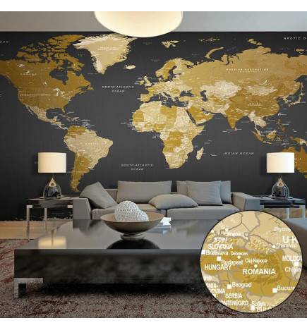 Self-adhesive Wallpaper - World Map: Modern Geography II