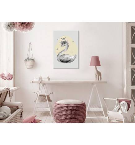 Tableau à peindre par soi-même - Swan in the Crown