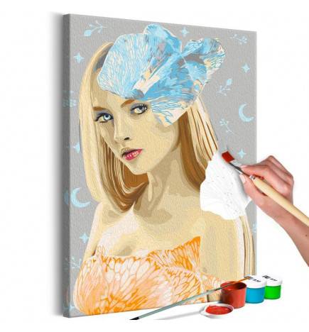 52,00 € DIY canvas painting - Silver Beauty