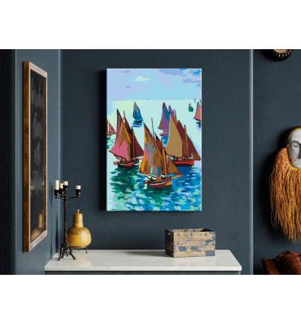 Malen nach Zahlen - Claude Monet: Fishing Boats