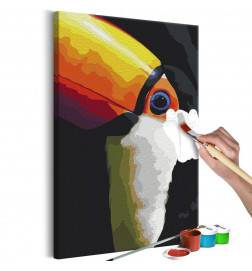 Tableau à peindre par soi-même - Toucan