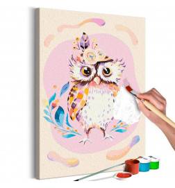 DIY canvas painting - Owl Chic