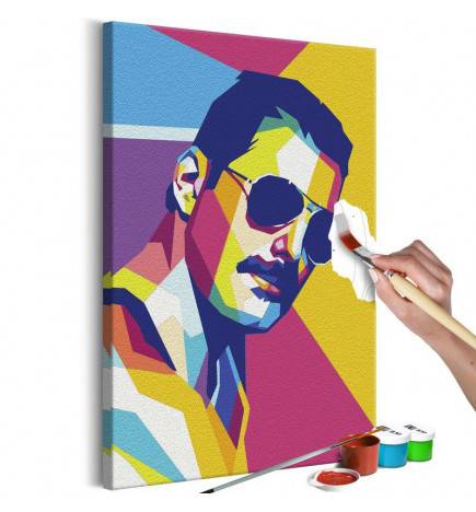 Quadro pintado por você - Colourful Freddie