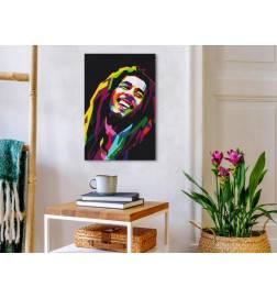 Cuadro para colorear - Bob Marley