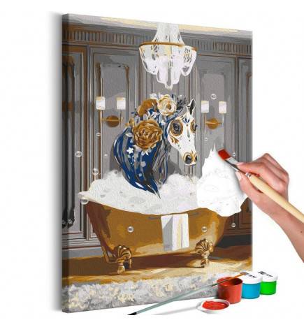 52,00 € DIY canvas painting - Bathing Horse