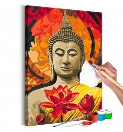 Cuadro para colorear - Fiery Buddha