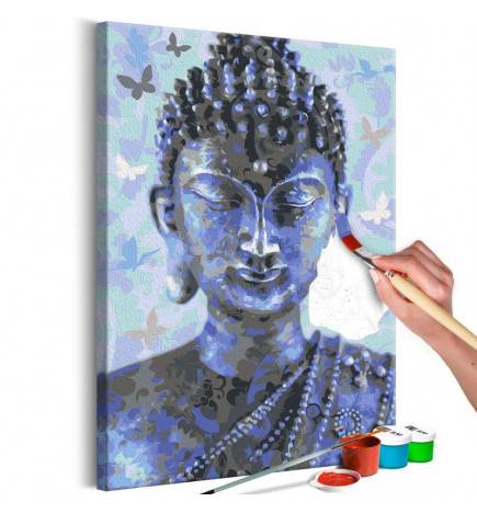 52,00 € DIY canvas painting - Buddha and Butterflies
