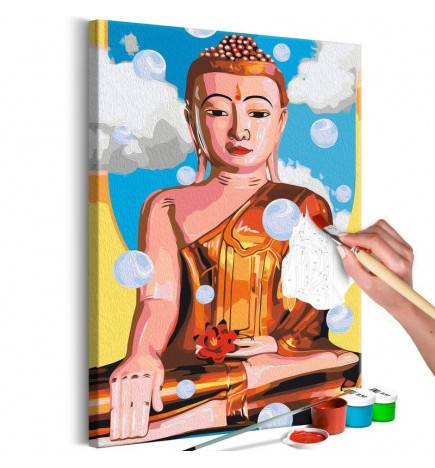Tableau à peindre par soi-même - Levitating Buddha