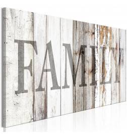 61,90 €Quadro con la scritta Family sul legno rustico - Arredalacasa