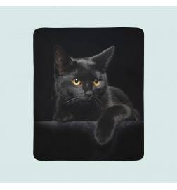 2 fleece blankets - with a black cat