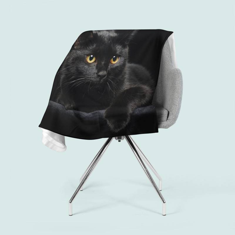 74,00 € 2 mantas de lana - con un gato negro