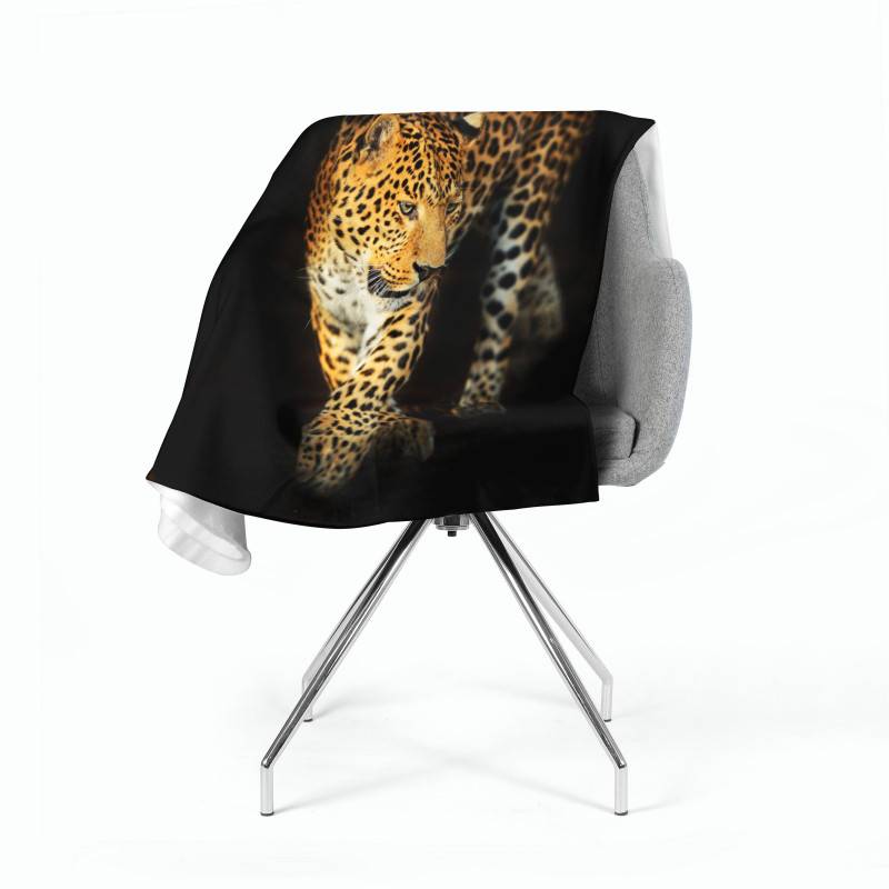 74,00 €2 coperte in pile - con un giaguaro feroce