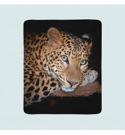 2 coperte in pile - con un giaguaro
