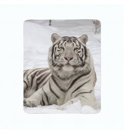 2 cobertores de lã - com um tigre siberiano