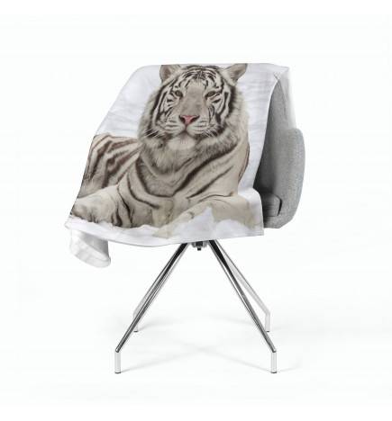 2 cobertores de lã - com um tigre siberiano