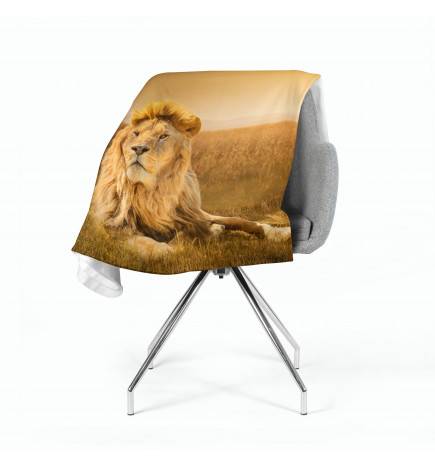 2 fleece blankets - with a lion