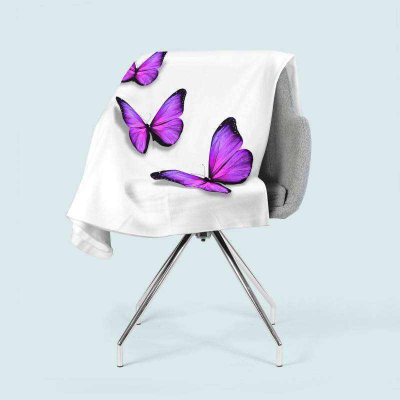 74,00 €2 cobertores de lã - com três borboletas