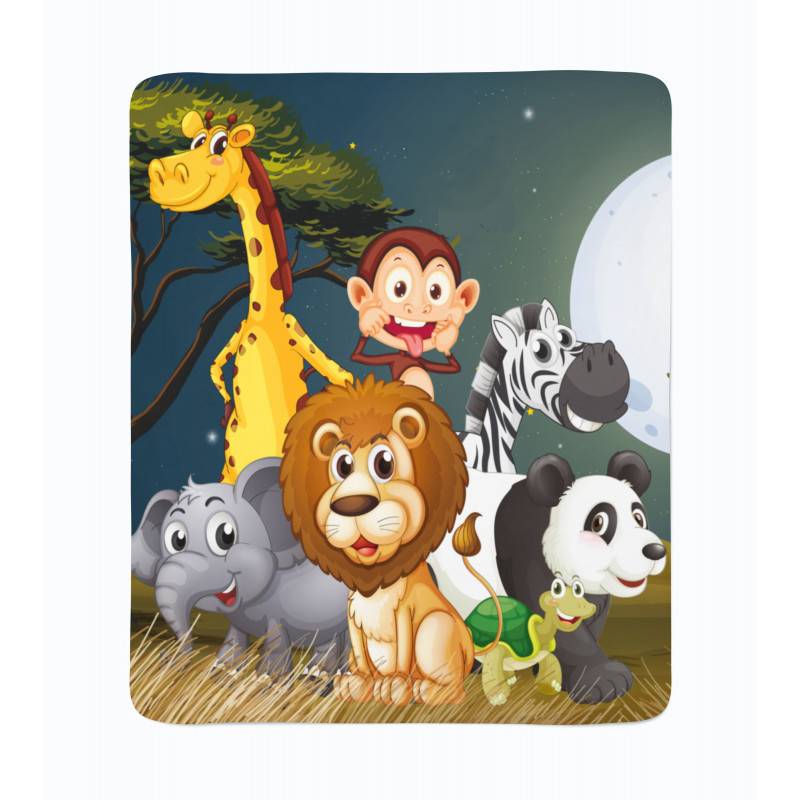 74,00 €2 cobertores de lã - para crianças - com animais