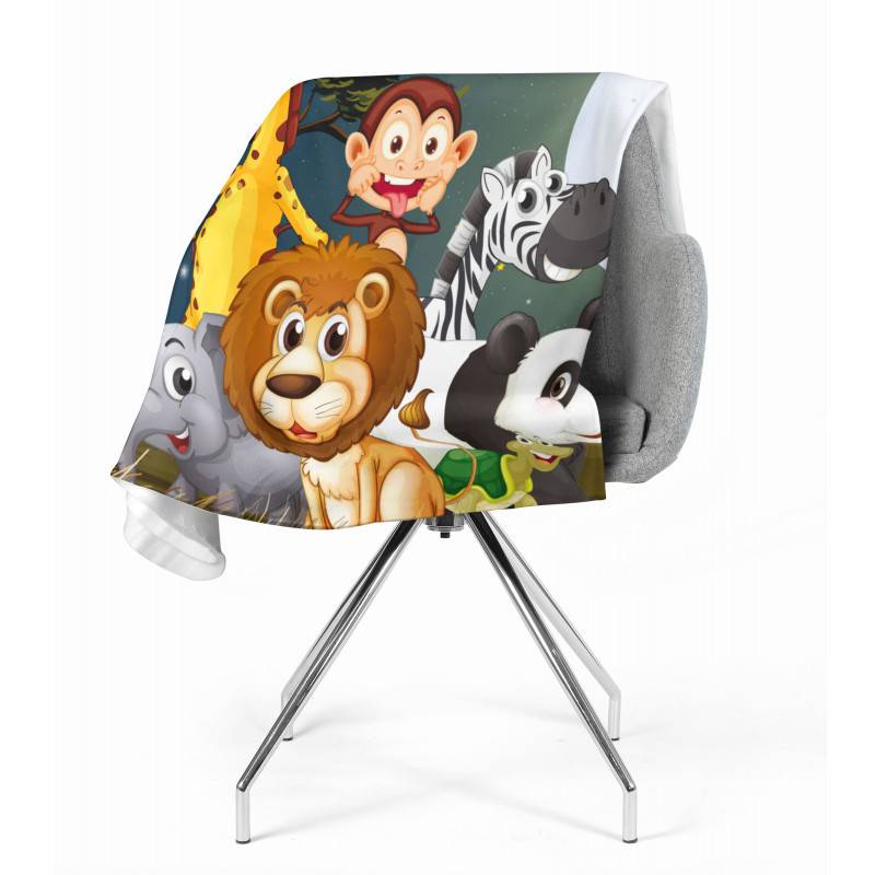 74,00 €2 cobertores de lã - para crianças - com animais