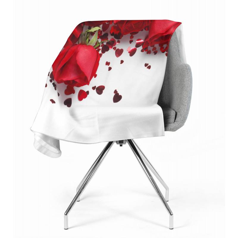 74,00 € 2 fleece blankets - with hearts and roses
