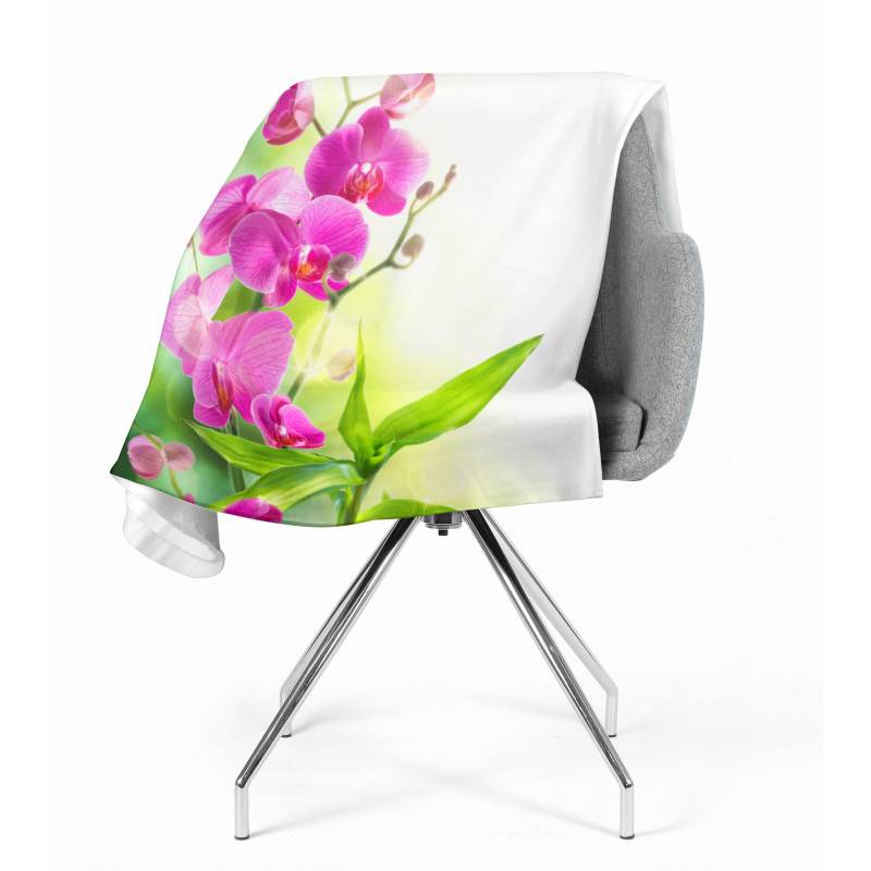 74,00 € 2 fleece blankets - with leaves and flowers